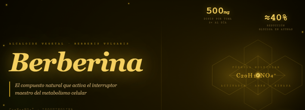 20. Berberina: Salud&nbsp;Metabólica
